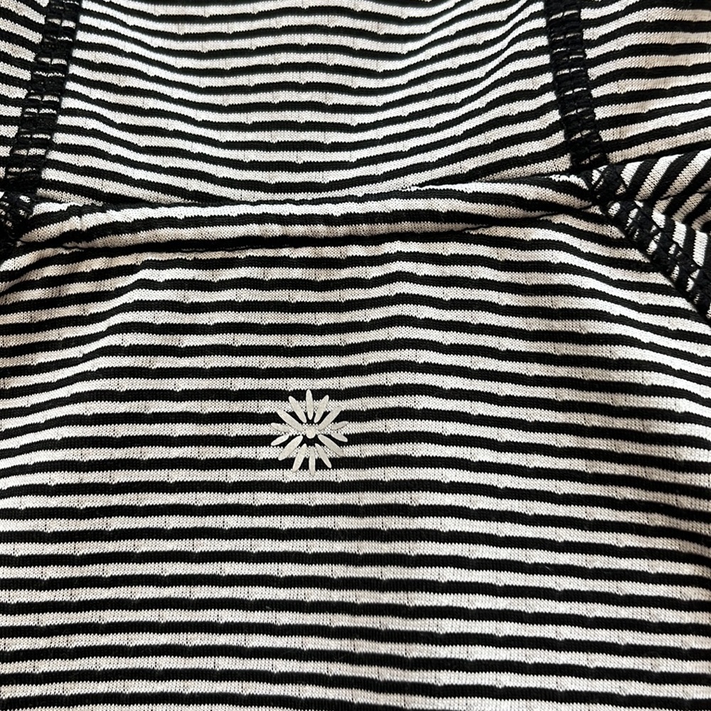 TANGERINE Top Hoodie Zip Jacket, XXL Black White Shirt Top Sweatshirt Striped - Picture 9 of 11